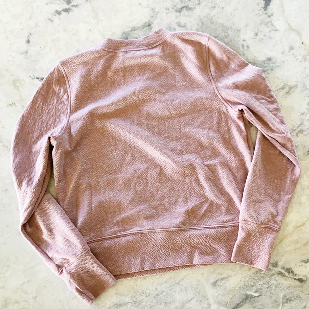 Prana sunrise pullover sweater top long sleeve blush pink size small